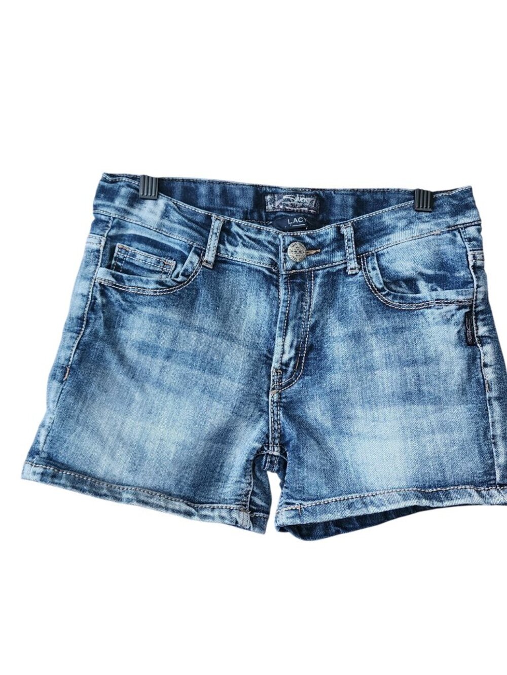 Silver Jeans Lacy adj Waist Denim Jean Shorts Girls Size 16